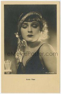 1m223 ANNA STEN German 4x6 postcard '20s Samuel Goldywn tried to make her into another Greta Garbo!