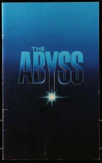 1m716 ABYSS souvenir program book '89 underwater sci-fi directed by James Cameron, Ed Harris