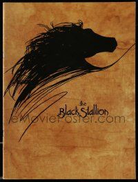 1m745 BLACK STALLION souvenir program book '79 Kelly Reno, Teri Garr, great horse artwork!