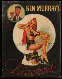1m746 BLACKOUTS OF 1948 stage play souvenir program book '48 sexy Earl Moran art, 6th year!