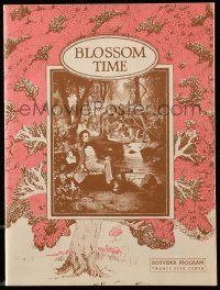 1m747 BLOSSOM TIME pink style stage play souvenir program book '30s written by Sigmund Romberg!