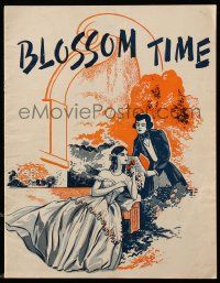 1m748 BLOSSOM TIME white style stage play program book '30s written by Sigmund Romberg!