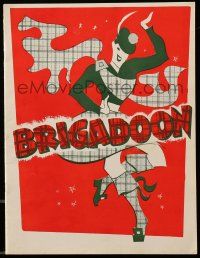 1m750 BRIGADOON stage play souvenir program book '47 great artwork of the Scottish hero!