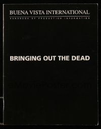 1m751 BRINGING OUT THE DEAD int'l souvenir program book '99 paramedic Nicolas Cage, Martin Scorsese