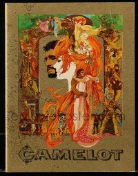 1m760 CAMELOT souvenir program book '67 Bob Peak art of Harris as Arthur & Redgrave as Guenevere!
