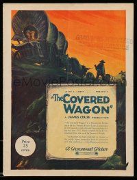 1m777 COVERED WAGON souvenir program book '23 James Cruze, art of pioneers on the Oregon Trail!