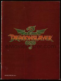 1m793 DRAGONSLAYER souvenir program book '81 Peter MacNicol, Disney sword & sorcery fantasy movie!