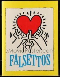 1m797 FALSETTOS stage play souvenir program book '92 Mandy Patinkin, Keith Haring art + extras!