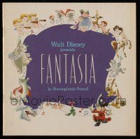 1m800 FANTASIA souvenir program book R77 Mickey Mouse, Walt Disney musical cartoon classic!