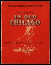 1m856 IN OLD CHICAGO souvenir program book '38 Tyrone Power, Alice Faye, Don Ameche, Alice Brady!
