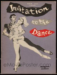 1m858 INVITATION TO THE DANCE souvenir program book '57 art of Gene Kelly & Tamara Toumanova!