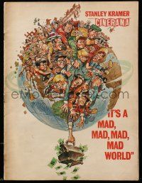 1m860 IT'S A MAD, MAD, MAD, MAD WORLD Cinerama souvenir program book '64 great art by Jack Davis!