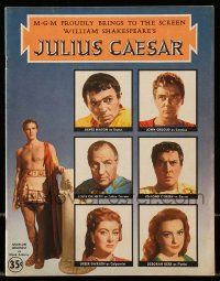 1m869 JULIUS CAESAR souvenir program book '53 Marlon Brando, James Mason, Garson, Shakespeare!
