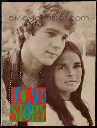 1m882 LOVE STORY souvenir program book '70 Ali MacGraw & Ryan O'Neal, classic romance!