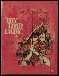 1m893 MY FAIR LADY hardcover souvenir program book '64 Audrey Hepburn & Rex Harrison by Bob Peak!