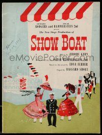 1m944 SHOW BOAT stage play souvenir program book '48 Kern, Rodgers & Hammerstein musical!