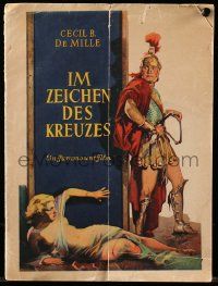 1m945 SIGN OF THE CROSS German souvenir program book '33 Cecil B. DeMille epic, Fredric March!