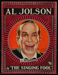 1m947 SINGING FOOL souvenir program book '28 wonderful images of Al Jolson & Davey Lee +cover art!