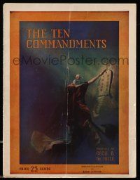 1m972 TEN COMMANDMENTS souvenir program book '23 Cecil B. DeMille classic, different images & art!