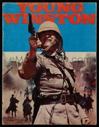 1m998 YOUNG WINSTON souvenir program book '72 Robert Shaw as Churchill, directed by Attenborough!