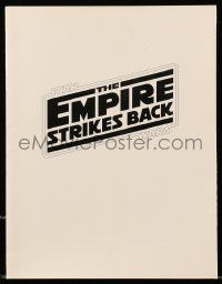 1m030 EMPIRE STRIKES BACK screening program '80 the complete cast and credits for the movie!