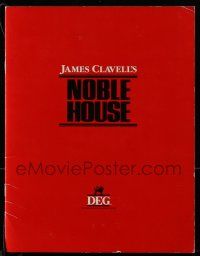 1m051 NOBLE HOUSE TV promo brochure '88 Pierce Brosnan, Deborah Raffin, Ben Masters, James Clavell