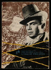 1m056 TALE OF TWO CITIES English promo brochure '58 Dirk Bogarde, from the Charles Dickens novel!