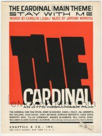 1m338 CARDINAL sheet music '64 Otto Preminger, Saul Bass title art, The Main Theme, Stay With Me!