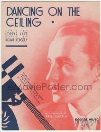 1m354 EVERGREEN sheet music '34 Fred Martin, music by Rodgers & Hart, Dancing on the Ceiling!