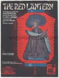 1m408 RED LANTERN sheet music '19 as featured with the Nazimova screen production, the title song!