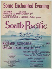 1m422 SOUTH PACIFIC stage play sheet music R70s Some Enchanted Evening, Rodgers & Hammerstein!