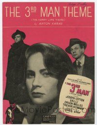 1m430 THIRD MAN sheet music '49 Orson Welles, Cotten & Valli classic noir, The Harry Lime Theme!