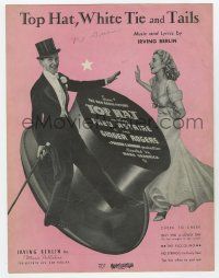 1m435 TOP HAT sheet music '35 Fred Astaire & Ginger Rogers, Top Hat, White Tie and Tails!