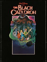 1m088 BLACK CAULDRON trade ad '85 first Walt Disney CG, cool fantasy art by Paul Wenzel!