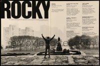 1m154 ROCKY trade ad '76 classic image of boxer Sylvester Stallone in Philadelphia!