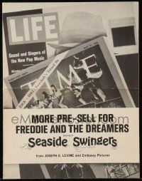 1m157 SEASIDE SWINGERS trade ad '65 Freddie & The Dreamers on the covers of Life & Time magazines!