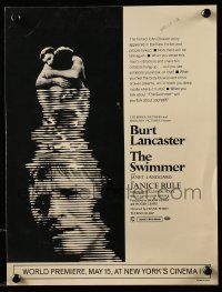 1m167 SWIMMER trade ad '68 Burt Lancaster, directed by Frank Perry, will you talk about yourself?