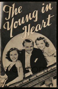 1m212 YOUNG IN HEART English program '38 Paulette Goddard, Douglas Fairbanks Jr. & Janet Gaynor!