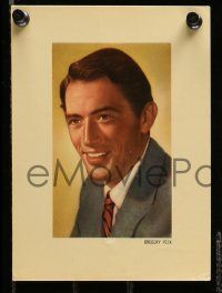 1m238 FRENCH MGM FILM STAR CARDS set of 5 5x7 French color prints '40s Gregory Peck, Spencer Tracy