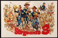 1m159 SERGEANTS 3 trade ad '62 Sturges, Sinatra, Rat Pack parody of Gunga Din, Jack Davis art!