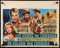 1p148 THEY CAME TO CORDURA Belgian '59 Gary Cooper, Rita Hayworth, Tab Hunter, Van Heflin!