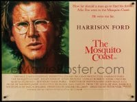 1p237 MOSQUITO COAST British quad '86 Peter Weir, art of crazy inventor Harrison Ford by Alvin!