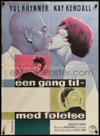 1p350 ONCE MORE WITH FEELING Danish '60romantic Stilling art of Yul Brynner & Kay Kendall!