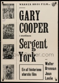 1p355 SERGEANT YORK Danish R56 future soldier Gary Cooper with hillbilly family!