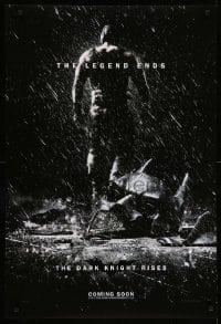 1p208 DARK KNIGHT RISES teaser DS English 1sh '12 Tom Hardy as Bane, the legend ends!