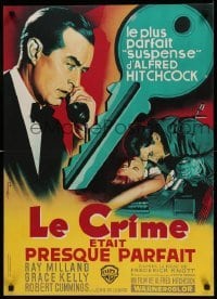 1p854 DIAL M FOR MURDER French 22x31 R62 different Koutachy art of Kelly & Milland, Hitchcock!
