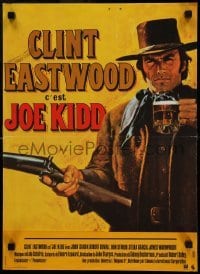 1p978 JOE KIDD French 15x21 '72 John Sturges, great Mascii artwork of Clint Eastwood!