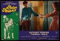 1p598 PRETTY POISON Italian 18x27 pbusta '68 psycho Anthony Perkins & crazy Tuesday Weld!