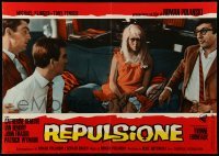 1p600 REPULSION Italian 19x27 pbusta '65 Catherine Deneuve, Roman Polanski classic!