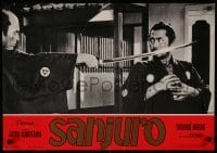 1p606 SANJURO Italian 18x26 pbusta '68 Akira Kurosawa's Tsubaki Sanjuro, Samurai Toshiro Mifune!